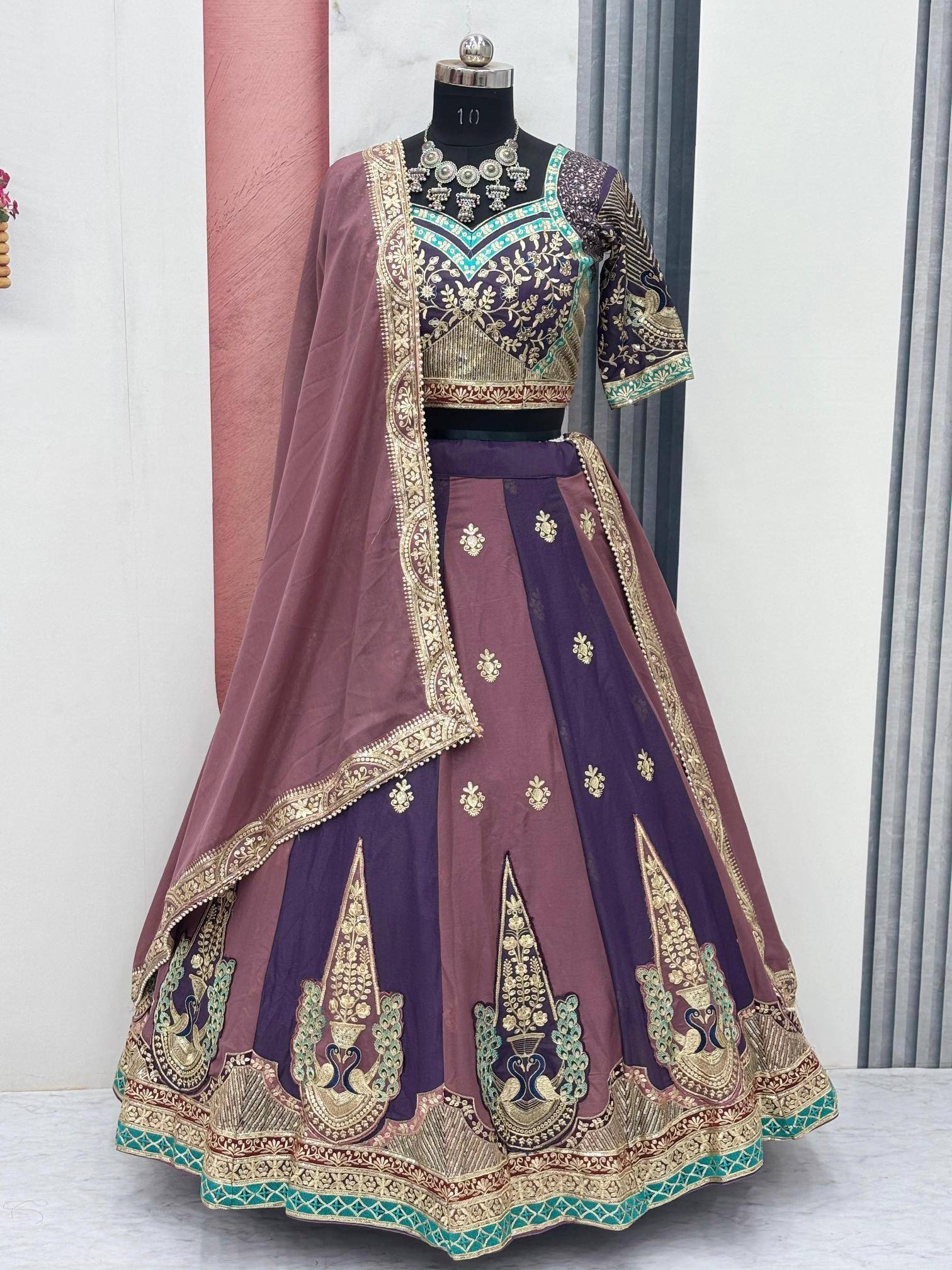 Ram-149 georgette Bulk lehengha choli distributor